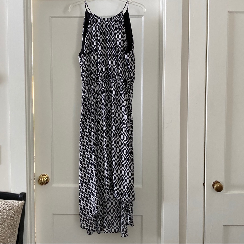 Black and White Mid length Dress